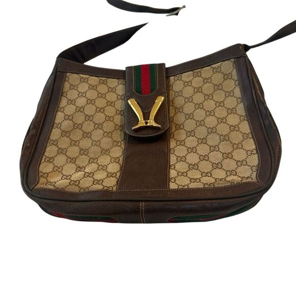 Gucci Brown and Gold Shoulder Bag - Picture 15 of 15